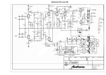 Austrovox Deluxe 100 schematic circuit diagram